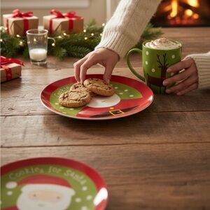 🎄Santa cup and plate set 🌲